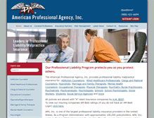 Tablet Screenshot of americanprofessional.com